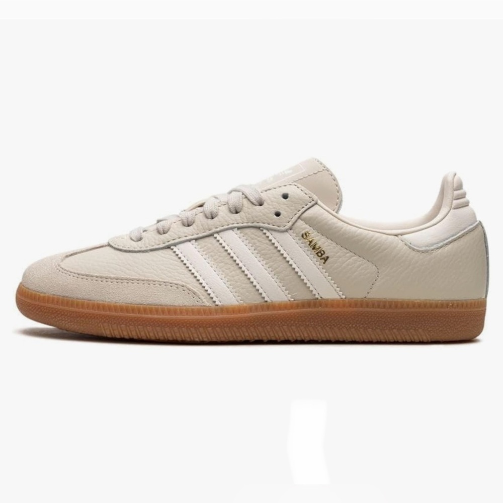Brand New, Never Worn - Womens adidas Samba OG Aluminum Gum - US size 4